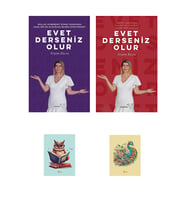 Evet Derseniz Olur Seti - Yeşim Kuzu Kitapları - Müptela Yayınları - Not Defterli Seti