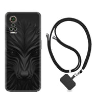 General Mobile GM 21 Pro GM 22 Pro Plus Kılıf Boyun Askılı Silikon Black Fox 1325