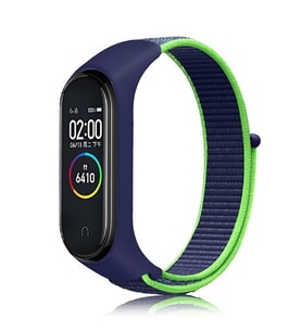 Xiaomi Mi Band 3 Uyumlu Kordon Hasır Örgü Cırt Cırtlı Terletmeyen Zore KRD-03 Kumaş Kayış