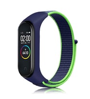 Xiaomi Mi Band 3 Uyumlu Kordon Hasır Örgü Cırt Cırtlı Terletmeyen Zore KRD-03 Kumaş Kayış