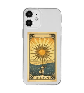 Iphone 12 Uyumlu The Sun Tarot Tasarımlı Şeffaf Telefon Kılıfı