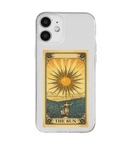 Iphone 12 Uyumlu The Sun Tarot Tasarımlı Şeffaf Telefon Kılıfı