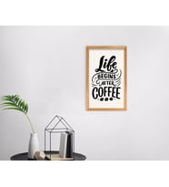BK Home Coffee Tasarımlı Dekoratif Retro Ahşap Tablo-49