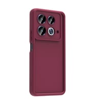 İnfinix Note 40 Pro Kılıf Kamera Korumalı Ananas Silikon Kapak (Mürdüm)