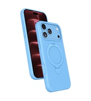 Northcity Apple iPhone 18 Pro Max Uyumlu Regal Magsafe Standlı Kapak - Sierra Blue