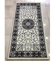 Saray Halı Vizyon 11503 Rs8 100X200 Gri Pudra Göbekli 2 Mt Yolluk