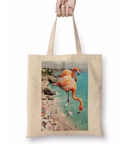Flamingos On The Beach Bez Çanta Uzun Saplı