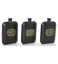 Paslanmaz Çelik Kabartmalı Tekli 6 Oz Matara Alk2666