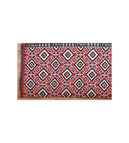 Makine Dokuması Baklava Desenli 3 Mekik Kaliteli Kalın Kilim (Kırmızı)