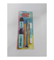 Stabilo Fosforlu Kalem Tek Renk Pastel Set 6 Lı Mavi