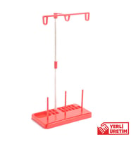 Ev Tipi Dikiş Makine Çardağı 3 İplikli Kırmızı