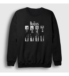 Presmono Unisex Siyah The Beatles Sweatshirt 115571tt