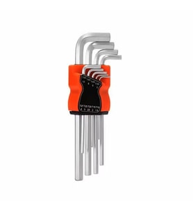 9 PARÇA KROM UZUN - DÜZ ALYAN 180MM (5343)
