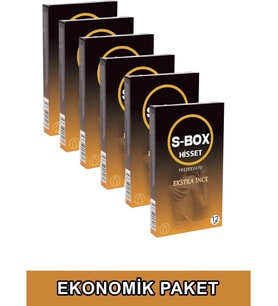 S-Box Ekstra İnce Prezervatif 6'lı