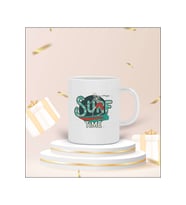 "Surf Time" Tasarımlı Kupa Bardak (Beyaz)