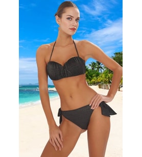 Tasarım Bikini Takımı UV Korumalı Plaj Ve Havuz İçin Ergonomik Kesim Özel
