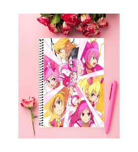 Heartcatch Precure Anime Defter 1 Adet Özel Tasarım A4 Boyutu 21*29 Cm Telli Çizgili defter