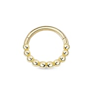 Sıralı Top Toplu Altın Helix Piercing (Gold)