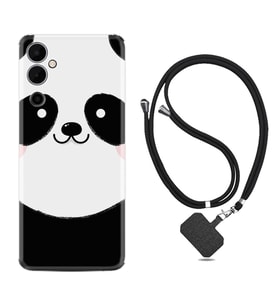 Tecno Pova Neo 2 Kılıf Silikon Boyun Askılı İpli Desenli Silikon Sevimli Panda 1794