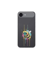 iPhone 17 Air ile uyumlu Splash arı tasarımlı şeffaf silikon kılıf