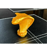 Güçlü Kobra Yılan Figürü 3D Dekoratif Biblo Obje 12CM