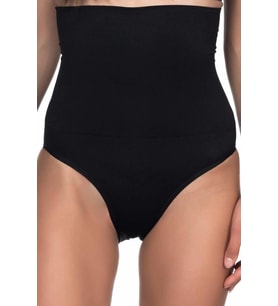 Giyim Siyah Yüksek Bel Double Slip Korse