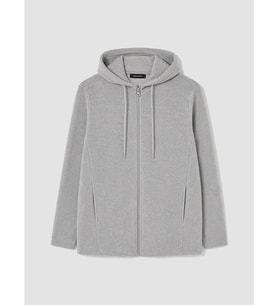 LCW EVERYDAY Gri Kapüşonlu Kadın Polar Hırka