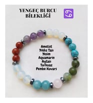 Yengeç Burcu Doğaltaş Unisex Bileklik
