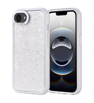 Apple iPhone 16E Uyumlu Kılıf Taşlı Tasarımlı Zore Kapi Kapak (Gümüş)