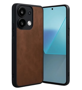Newface Xiaomi Redmi Note 13 Pro 4G Kılıf Aras Deri Kapak - Taba