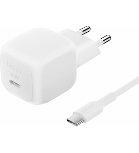 Belkin Kompakt Duvar Şarj Cihazı 45 W + Usb-C - Usb-C Kablosu, Apple Iphone 16, 15, 14, Plus, Pro, P (Çok Renkli)