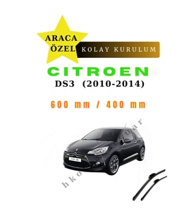 Citroen DS3  (2010-2014) Araca Özel Sİlecek Ön İki