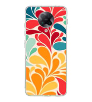 PrintiFy Xiaomi Poco F2 Pro ile Uyumlu 1mm Slim Fit Retro Renkler 5 Baskılı Şeffaf  Kılıf