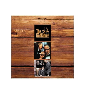 The Godfather Üçlü Retro Ahşap Poster