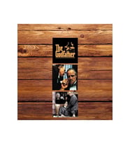 The Godfather Üçlü Retro Ahşap Poster