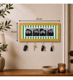 Kişiye Özel Photobooth Yatay Çerçeveli Anahtarlık – Sage