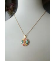 KİŞİYE ÖZEL YAZILI ÇİÇEK KOLYE (Gold)