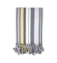 Mandaş Cotton Pamuk Keten Peştemal (100x180)-Gold (Gri)