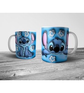 Pixxa Lilo & Stitch Stiç Optik İllüzyonlu Kupa Bardak  