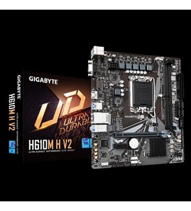Gıgabyte H610m H V2, Rev.1.0, 2xddr5, M.2, D-sub, Hdmı, 12-13.14.nesil, Lga1700 Soket, Anakart