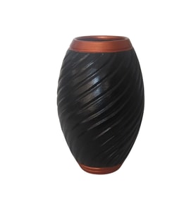 DEKORATİF  EL YAPIMI MODERN SERAMİK VAZO 28 CM