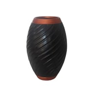DEKORATİF  EL YAPIMI MODERN SERAMİK VAZO 28 CM