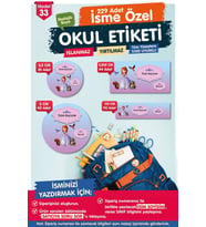 Okul Etiketi Prenses Sofia Kalem Defter Etiketi Özel İsim Yazılabilen Etiket Seti - İsim Etiketi-T562-OE33