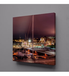 TEKNE VE EVLER KANVAS TABLO 120x120cm (Karışık)