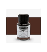 Rohrer&Klingner Kaligrafi mürekkebi Zeichentusche 29-airbrush-fırça-divit-sulu boya 50ml-760-umber (Çok Renkli)