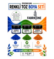 3'lü Set Premium Parafin Soya Wax Toz Mum Boyası Hobi Seti - 5 cc (Mavi, Yeşil, Turuncu) BKFAB3MYT5G