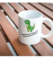 Dinozorlarda Sanıyorlar ki  Birtek Onlar Tükendi Kupa Bardak
