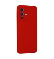 Vivo V23 5g Kılıf Nano İçi Kadife Silikon - Kırmızı