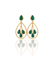 Kadir Jewellery 22 Ayar Altın Kaplama Kadın Sallantılı Küpe -El İşçiliği Ve Hipoalerjenik Küpe