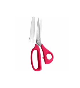 Kai V5210 Kılıflı Pembe Plastik Saplı Kumaş Kesim Makası 21 Cm